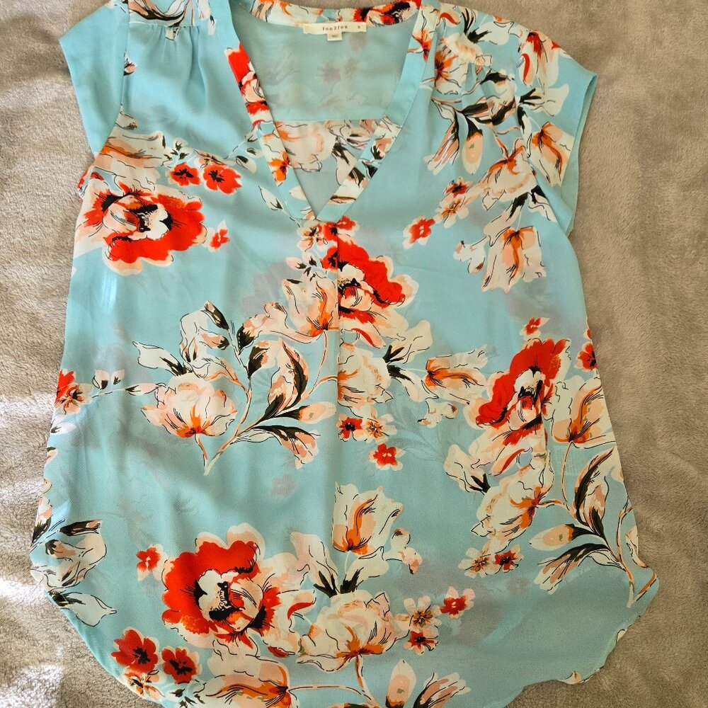 Monday Fun Lillian V Neck Blouse